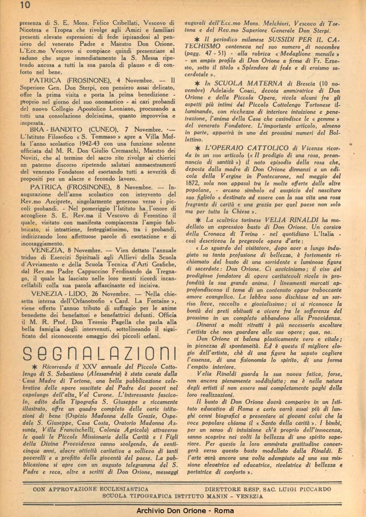 La piccola Opera della Divina Provvidenza, 37, 12, 01-12-1942, pagina 10