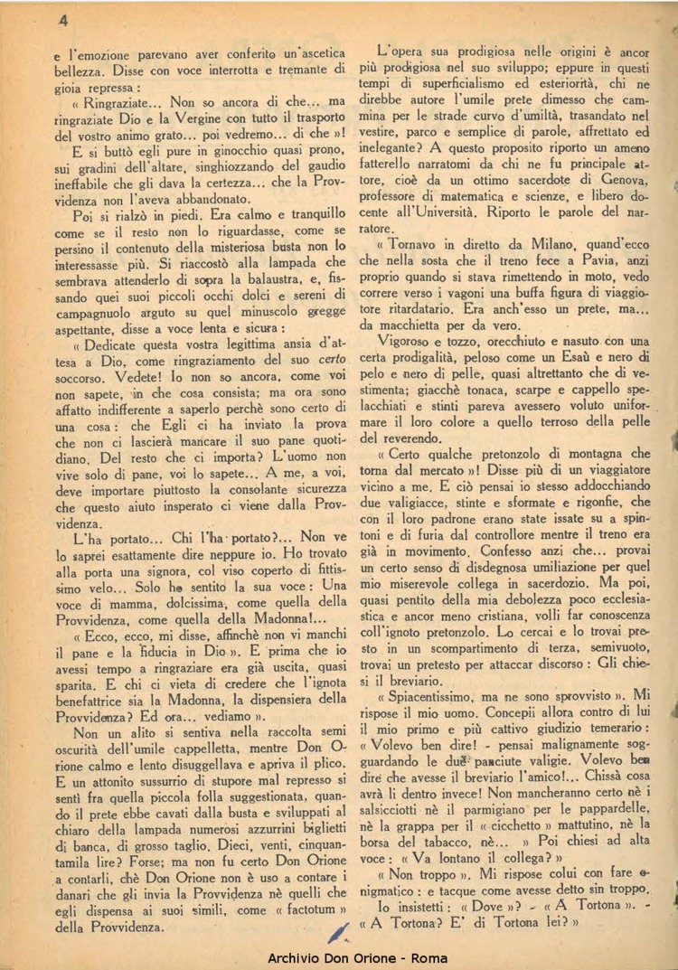 La piccola Opera della Divina Provvidenza, 38, 01, 01-01-1943, pagina 4