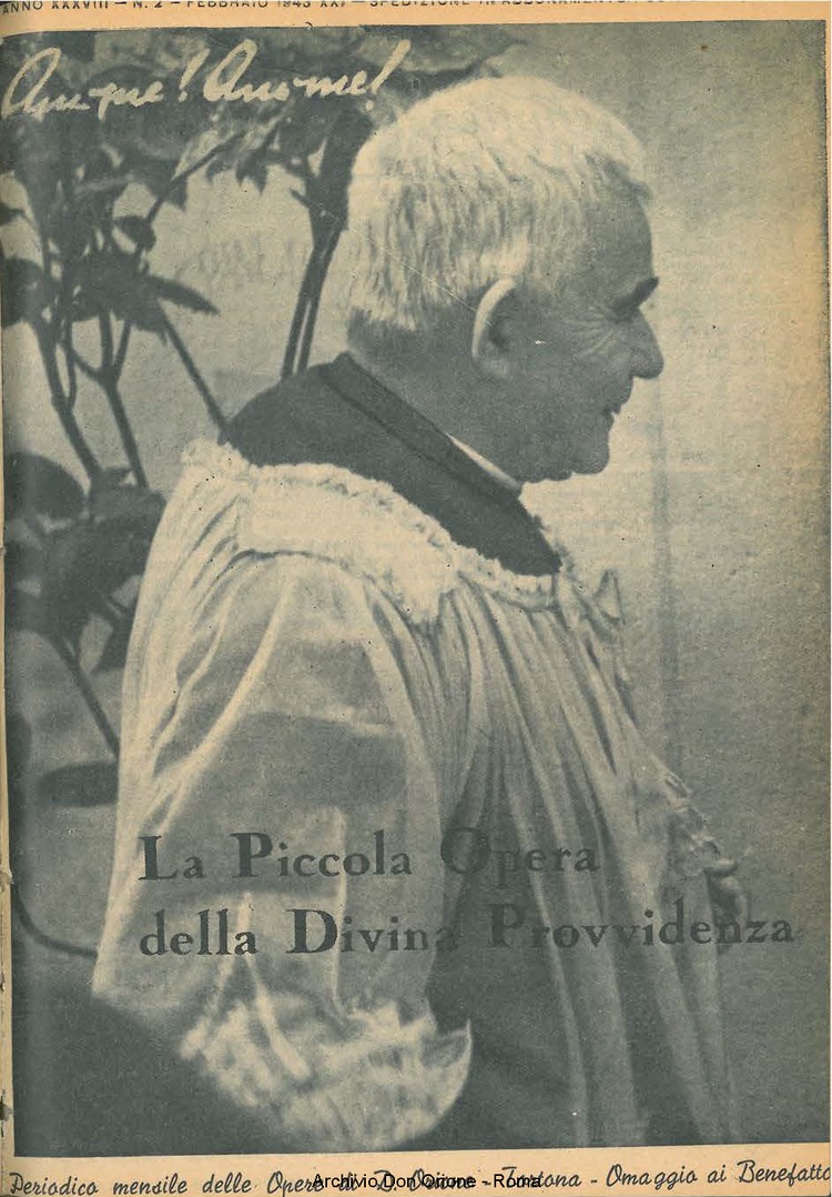 La piccola Opera della Divina Provvidenza, 38, 02, 01-02-1943, pagina 1