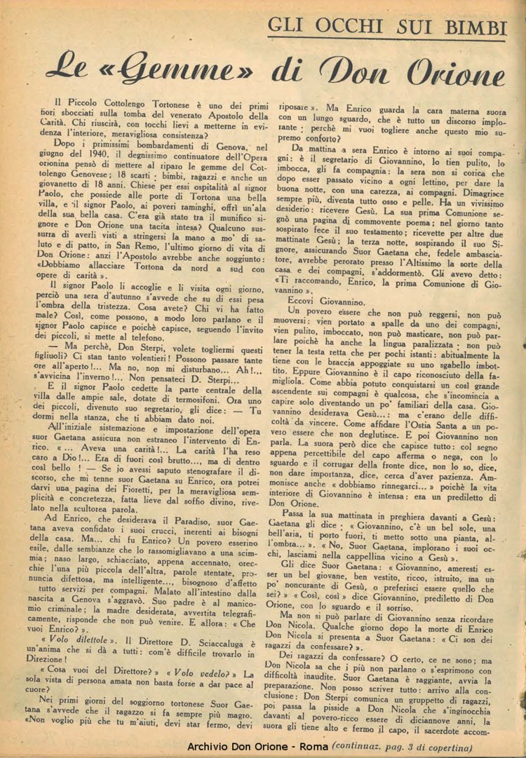 La piccola Opera della Divina Provvidenza, 38, 02, 01-02-1943, pagina 2