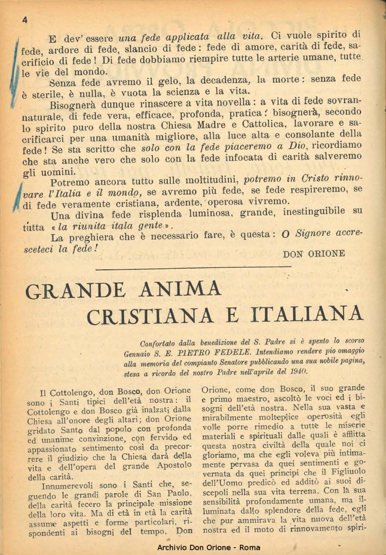 La piccola Opera della Divina Provvidenza, 38, 02, 01-02-1943, pagina 4
