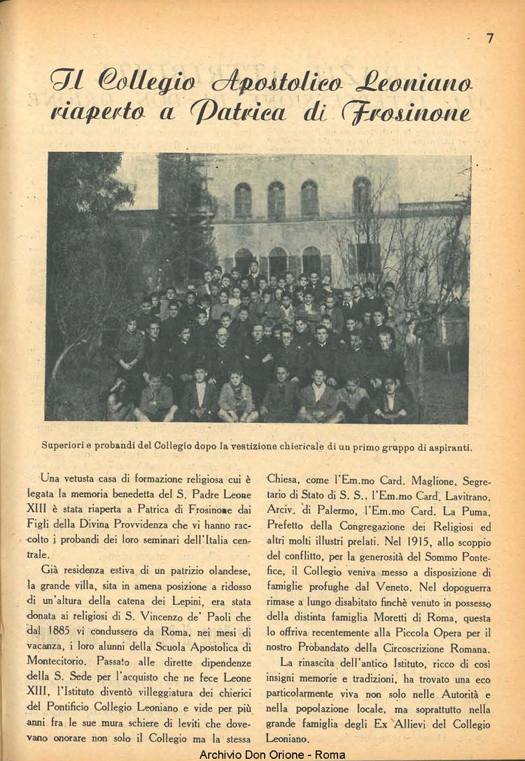 La piccola Opera della Divina Provvidenza, 38, 02, 01-02-1943, pagina 7