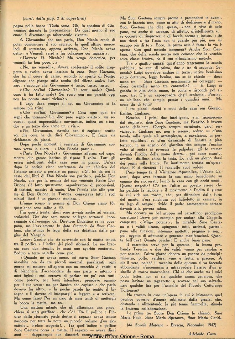 La piccola Opera della Divina Provvidenza, 38, 02, 01-02-1943, pagina 11