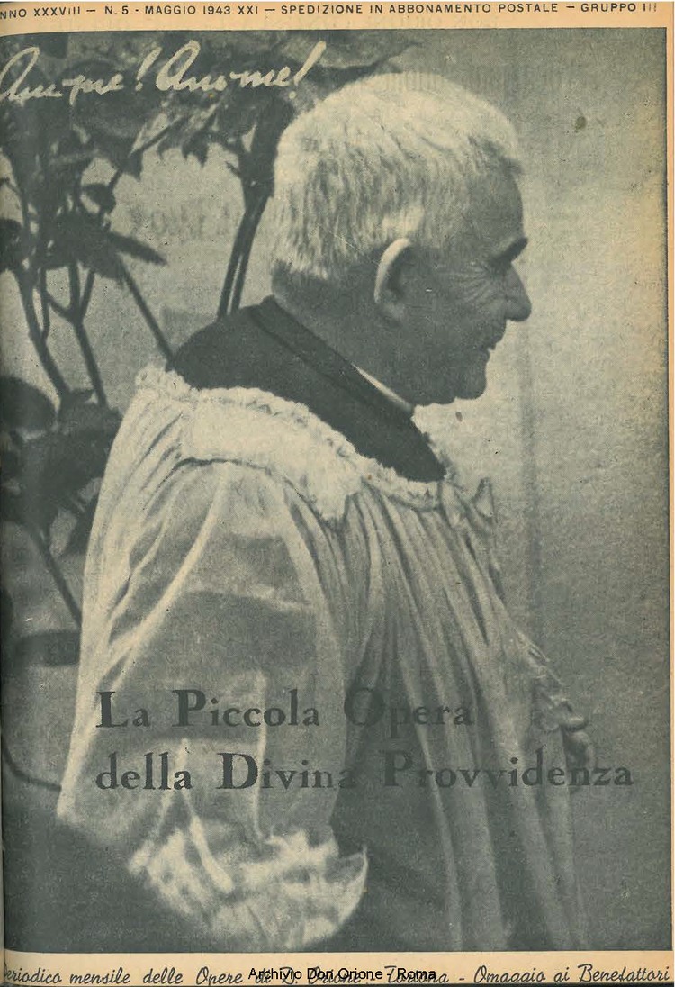 La piccola Opera della Divina Provvidenza, 38, 05, 01-05-1943, pagina 1