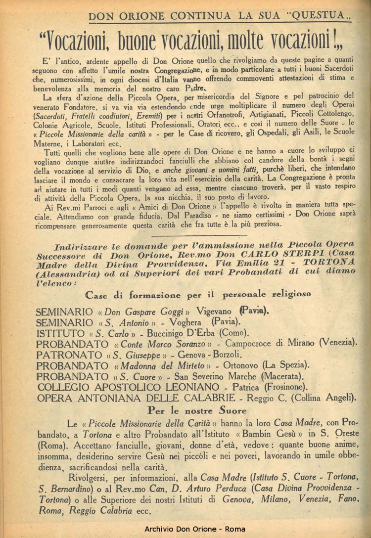 La piccola Opera della Divina Provvidenza, 38, 06, 01-06-1943, pagina 2