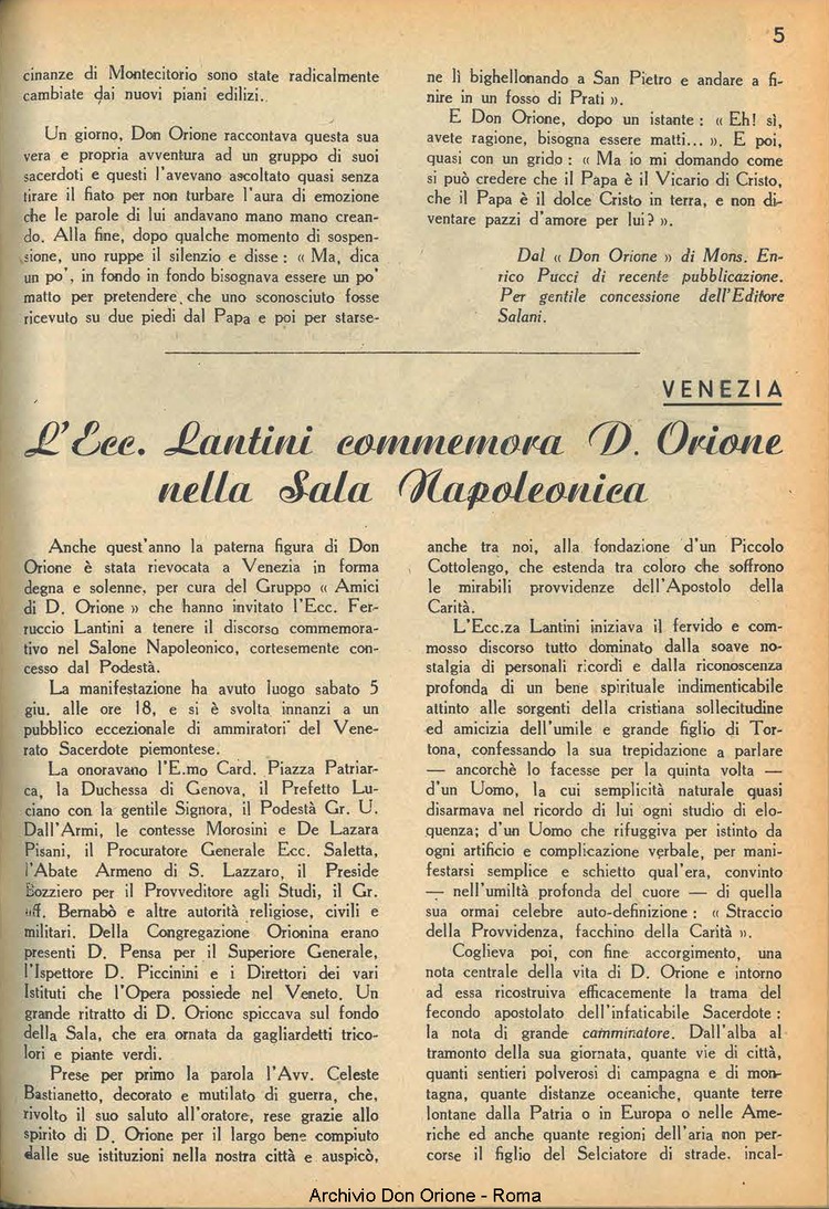 La piccola Opera della Divina Provvidenza, 38, 06, 01-06-1943, pagina 5