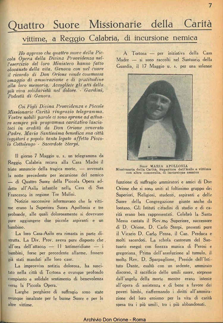 La piccola Opera della Divina Provvidenza, 38, 06, 01-06-1943, pagina 7