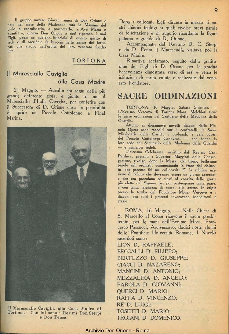 La piccola Opera della Divina Provvidenza, 38, 06, 01-06-1943, pagina 9