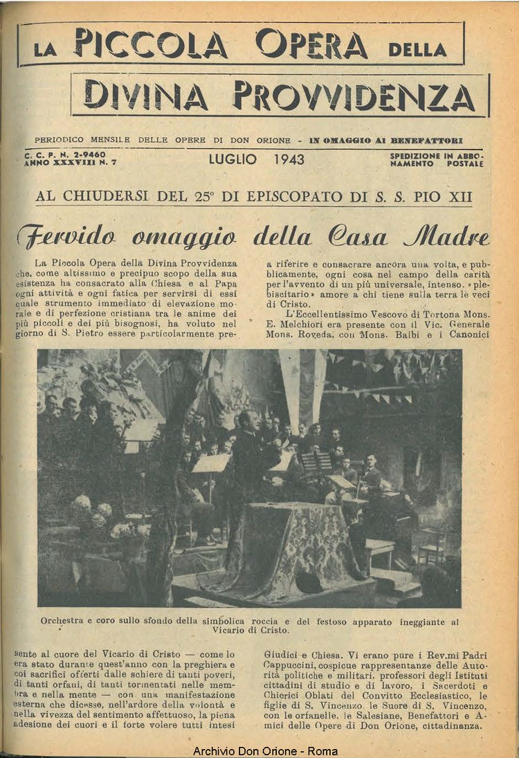 La piccola Opera della Divina Provvidenza, 38, 07, 01-07-1943, pagina 3
