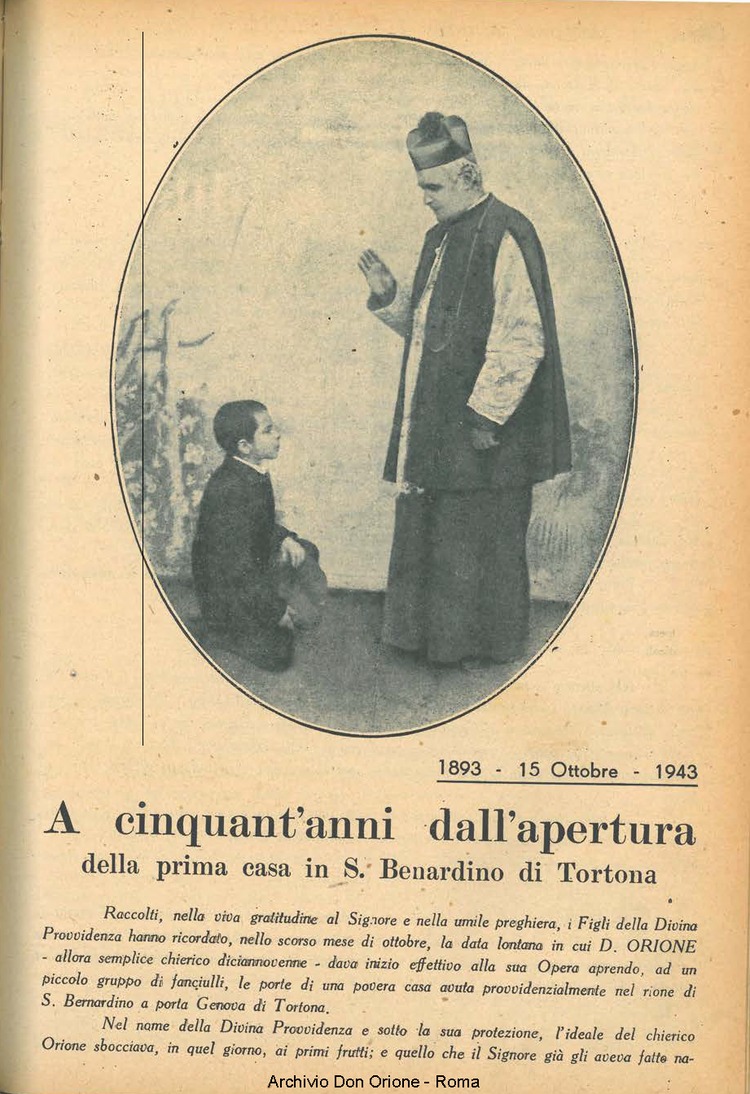 La piccola Opera della Divina Provvidenza, 38, 10, 01-12-1943, pagina 3