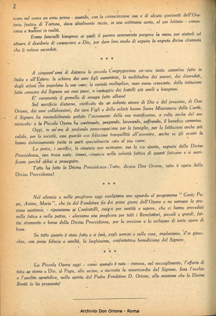 La piccola Opera della Divina Provvidenza, 38, 10, 01-12-1943, pagina 4