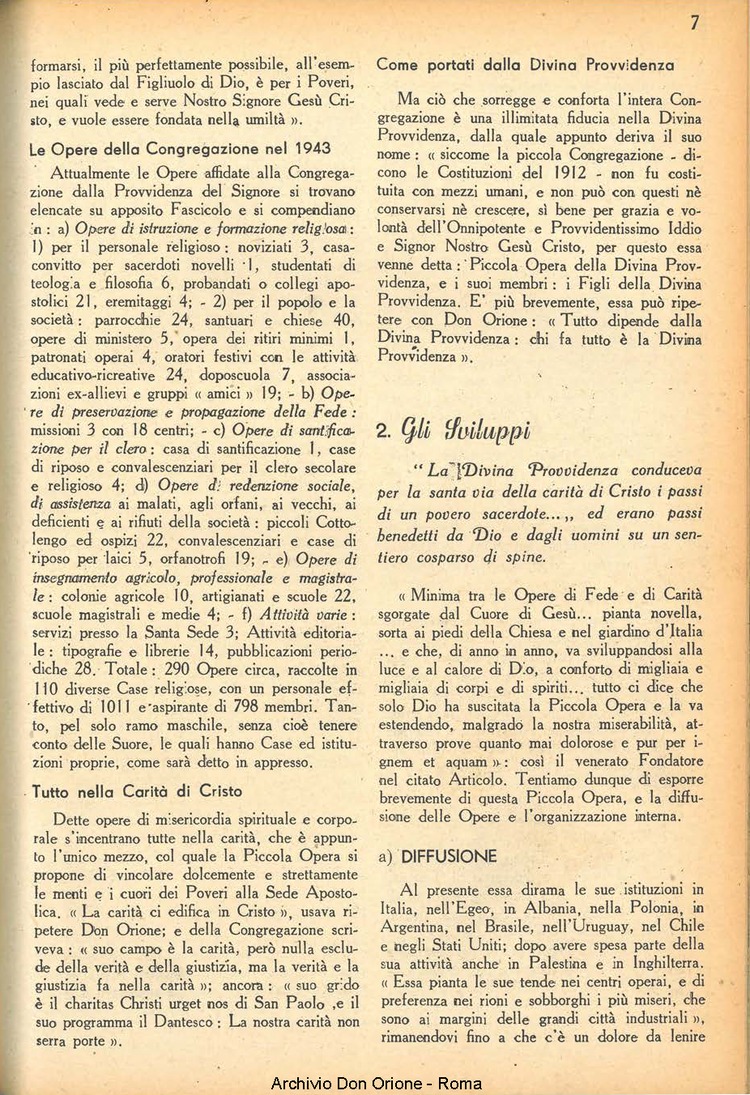 La piccola Opera della Divina Provvidenza, 38, 10, 01-12-1943, pagina 9