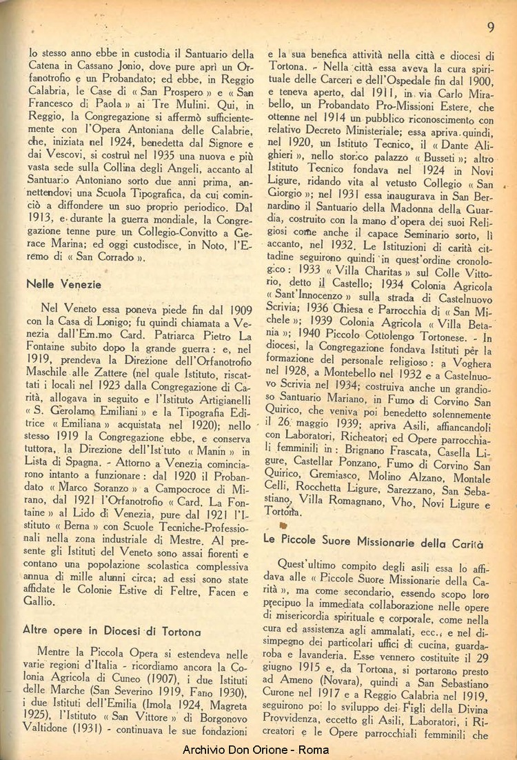 La piccola Opera della Divina Provvidenza, 38, 10, 01-12-1943, pagina 11