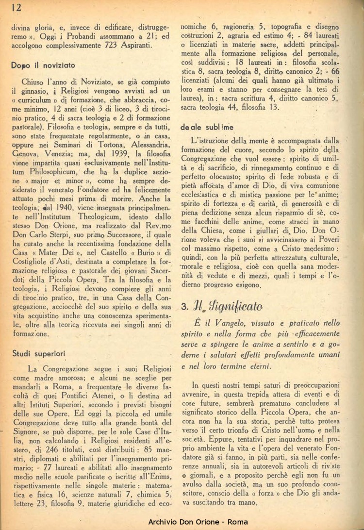 La piccola Opera della Divina Provvidenza, 38, 10, 01-12-1943, pagina 14