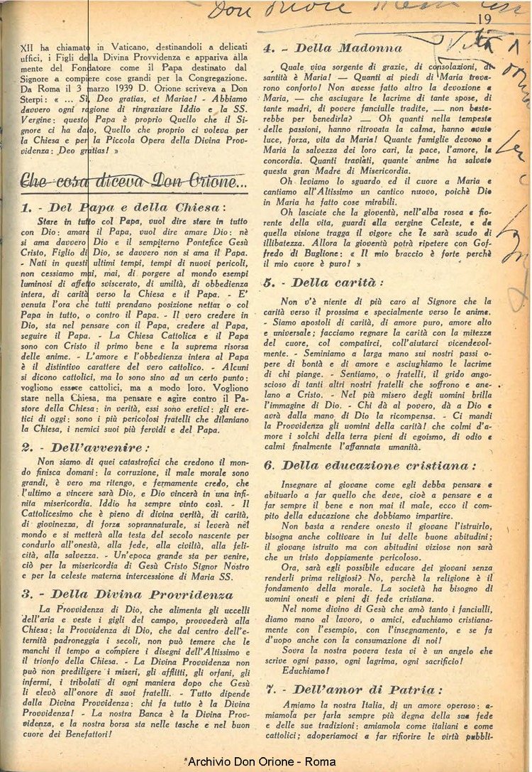 La piccola Opera della Divina Provvidenza, 38, 10, 01-12-1943, pagina 21