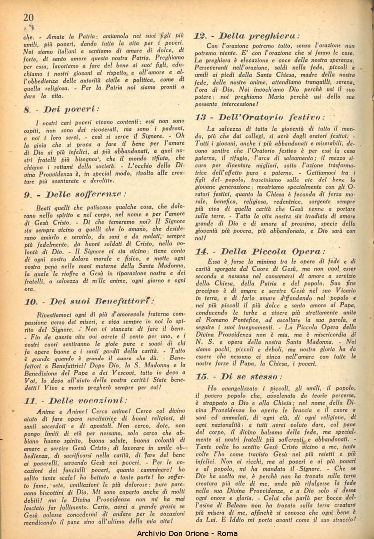 La piccola Opera della Divina Provvidenza, 38, 10, 01-12-1943, pagina 22