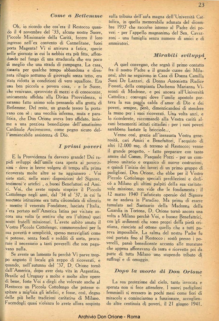 La piccola Opera della Divina Provvidenza, 38, 10, 01-12-1943, pagina 25