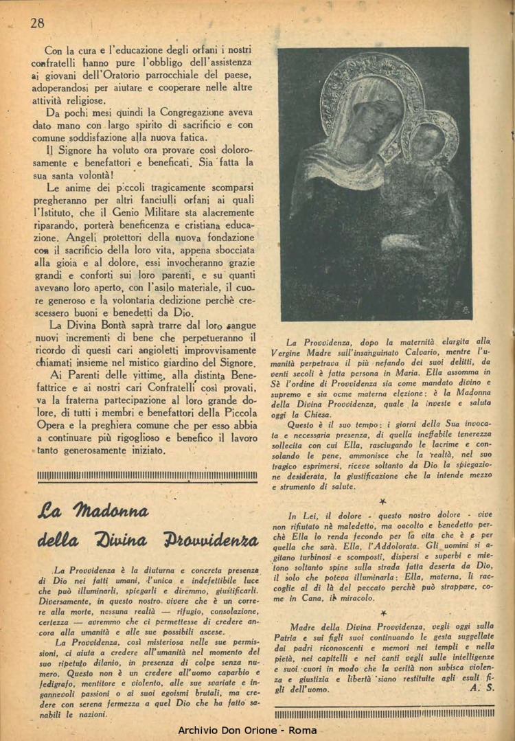 La piccola Opera della Divina Provvidenza, 38, 10, 01-12-1943, pagina 30