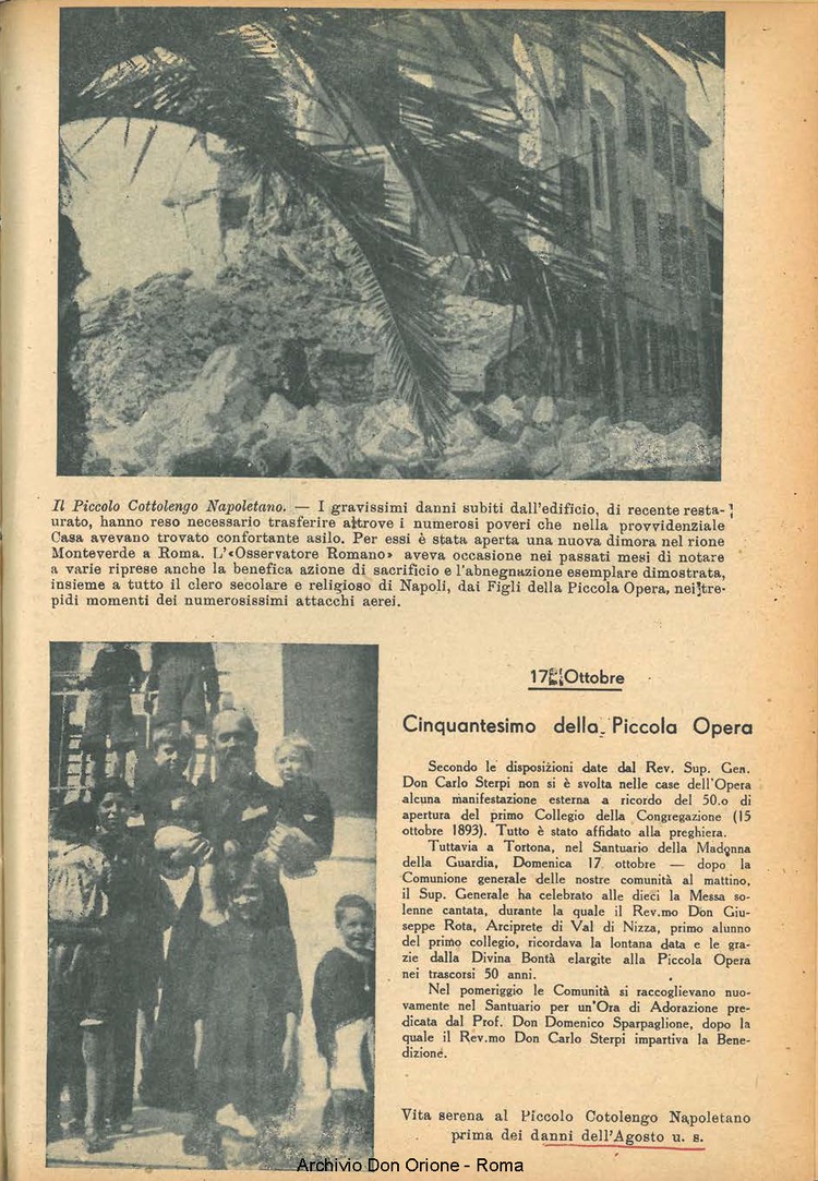 La piccola Opera della Divina Provvidenza, 38, 10, 01-12-1943, pagina 31
