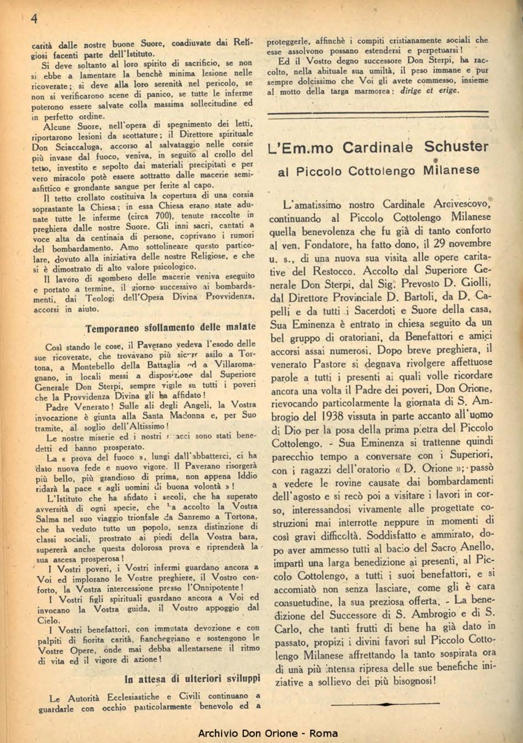 La piccola Opera della Divina Provvidenza, 39, 01, 1944, 01-02-1944, pagina 6