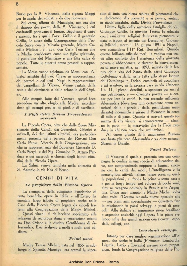 La piccola Opera della Divina Provvidenza, 39, 01, 1944, 01-02-1944, pagina 10