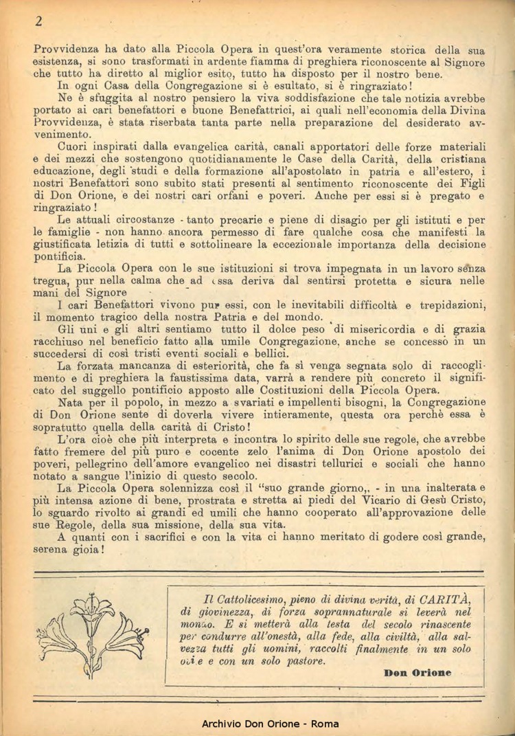 La piccola Opera della Divina Provvidenza, 39, 02, 1944, 01-04-1944, pagina 4