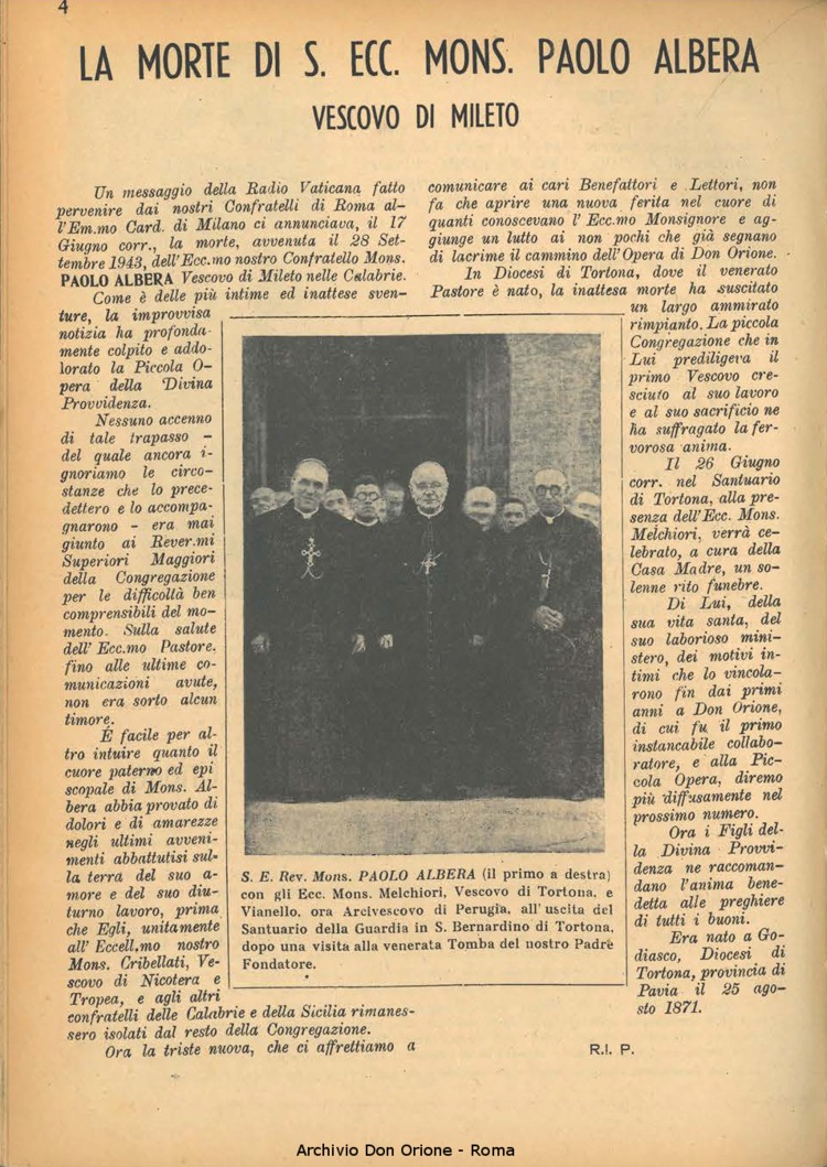 La piccola Opera della Divina Provvidenza, 39, 03, 1944, 01-06-1944, pagina 5