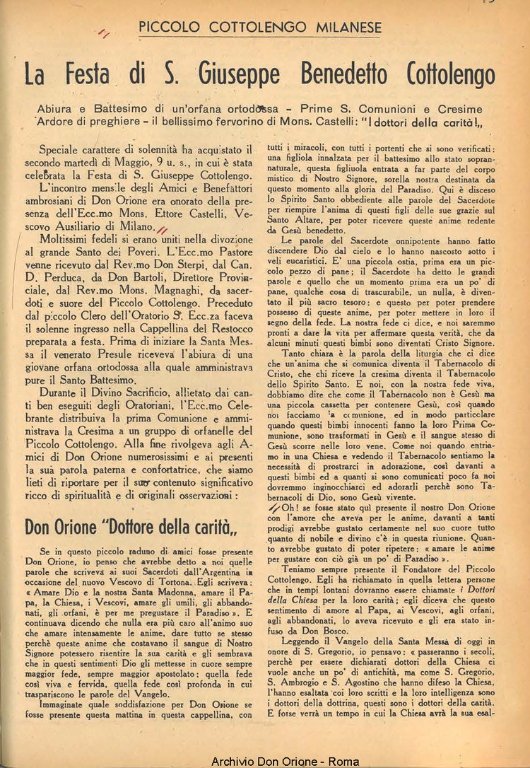 La piccola Opera della Divina Provvidenza, 39, 03, 1944, 01-06-1944, pagina 14