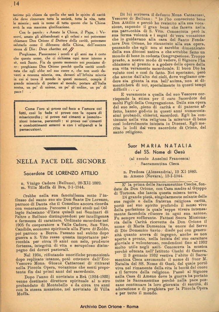 La piccola Opera della Divina Provvidenza, 39, 03, 1944, 01-06-1944, pagina 15
