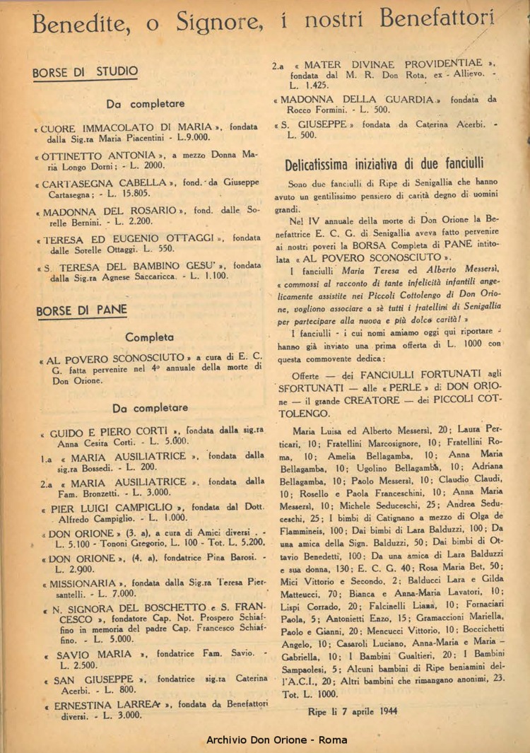 La piccola Opera della Divina Provvidenza, 39, 03, 1944, 01-06-1944, pagina 17