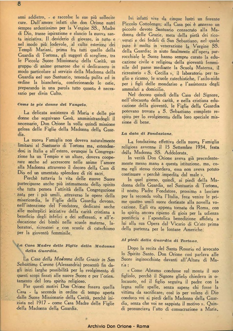 La piccola Opera della Divina Provvidenza, 39, 04, 1944, 01-12-1944, pagina 10