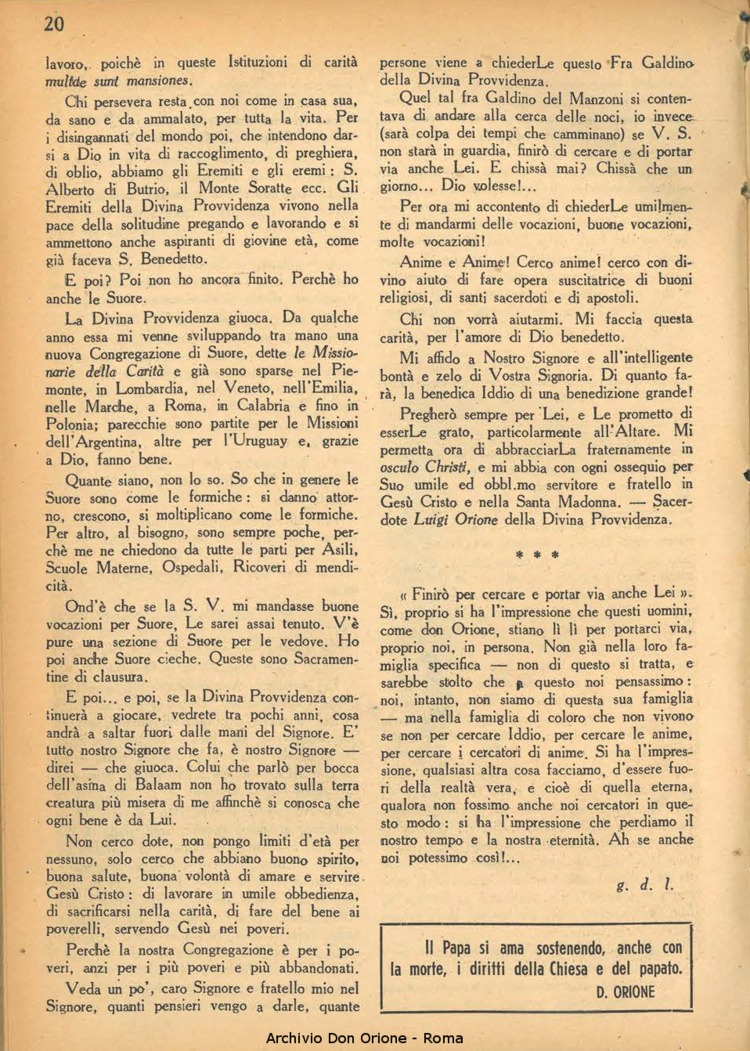 La piccola Opera della Divina Provvidenza, 39, 04, 1944, 01-12-1944, pagina 22