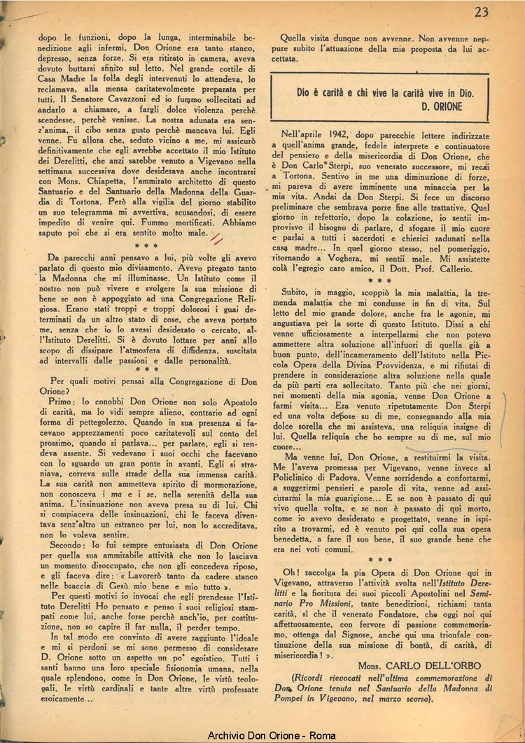 La piccola Opera della Divina Provvidenza, 39, 04, 1944, 01-12-1944, pagina 25