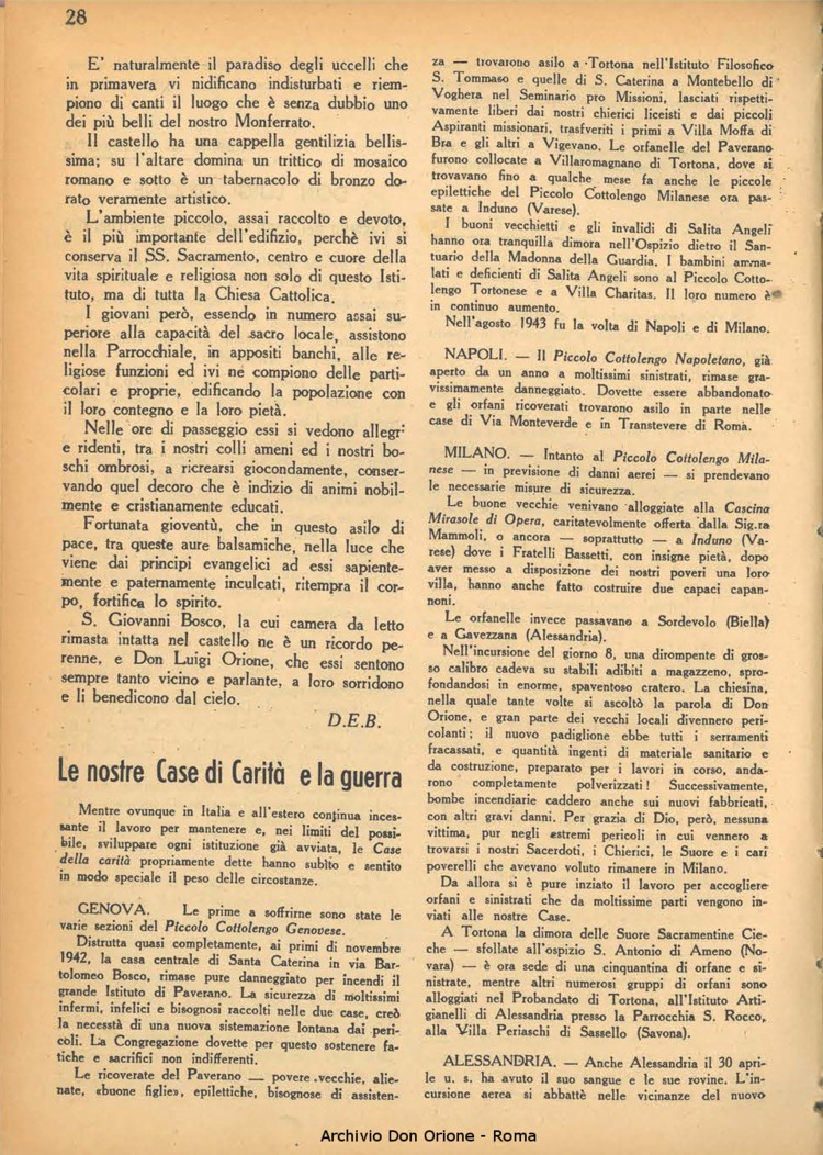 La piccola Opera della Divina Provvidenza, 39, 04, 1944, 01-12-1944, pagina 30