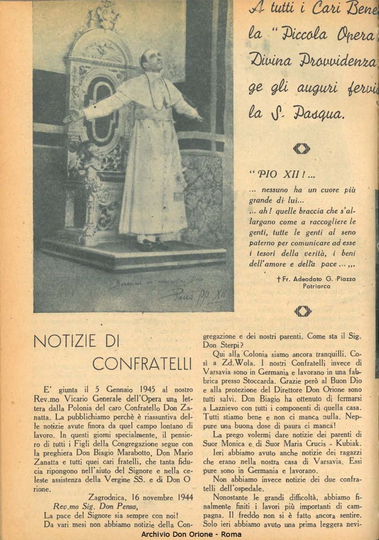 La piccola Opera della Divina Provvidenza, 39, 04, 1945, 01-04-1945, pagina 10