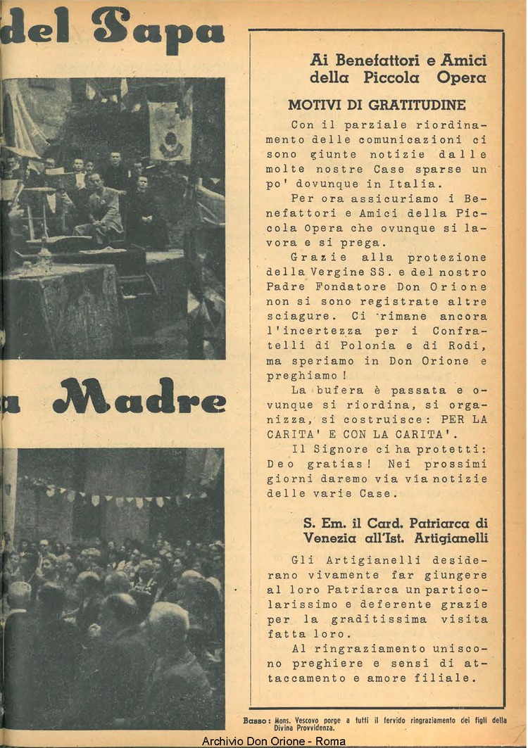 La piccola Opera della Divina Provvidenza, 39, 05, 1945, 01-08-1945, pagina 11