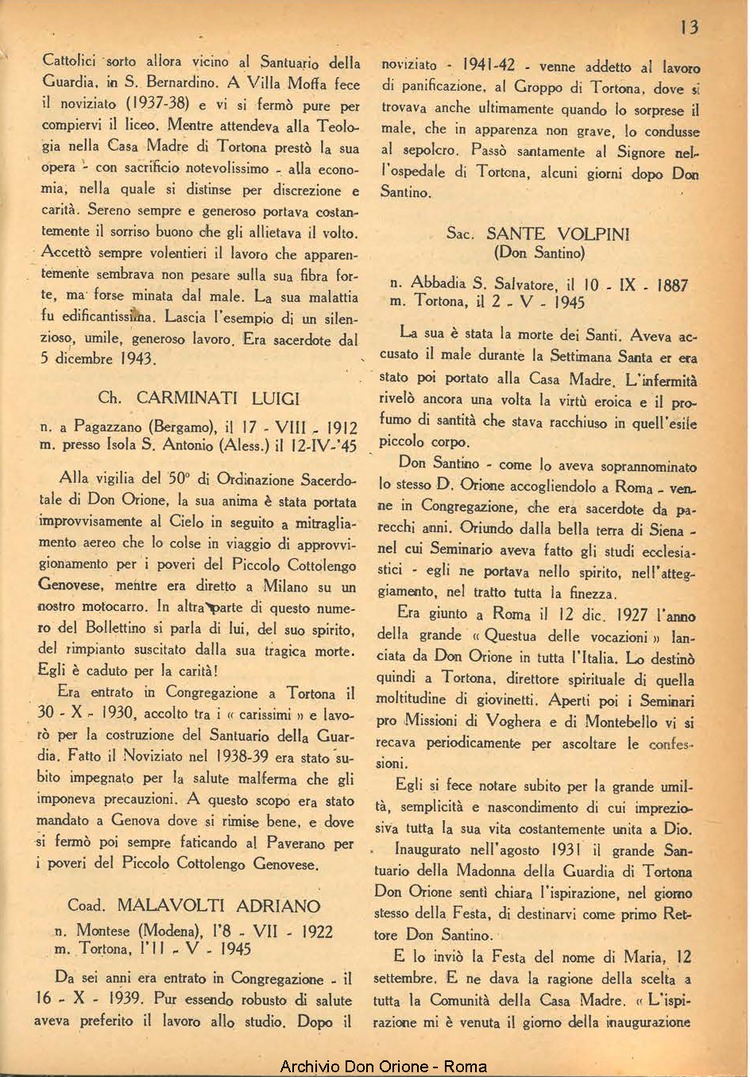 La piccola Opera della Divina Provvidenza, 39, 05, 1945, 01-08-1945, pagina 14