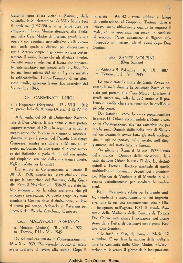 La piccola Opera della Divina Provvidenza, 39, 05, 1945, 01-08-1945, pagina 15