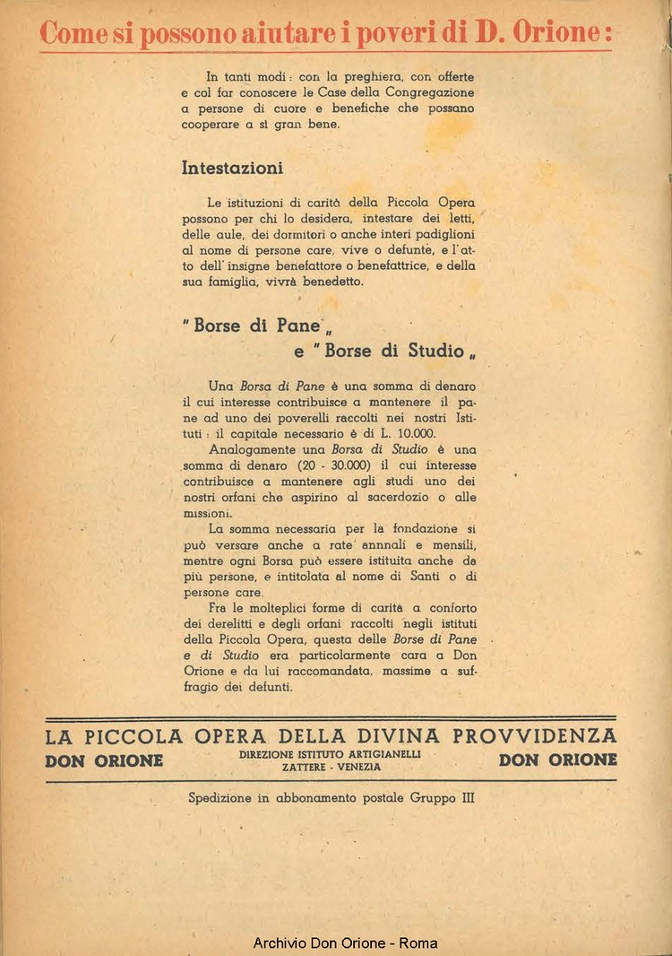 La piccola Opera della Divina Provvidenza, 39, 05, 1945, 01-08-1945, pagina 20