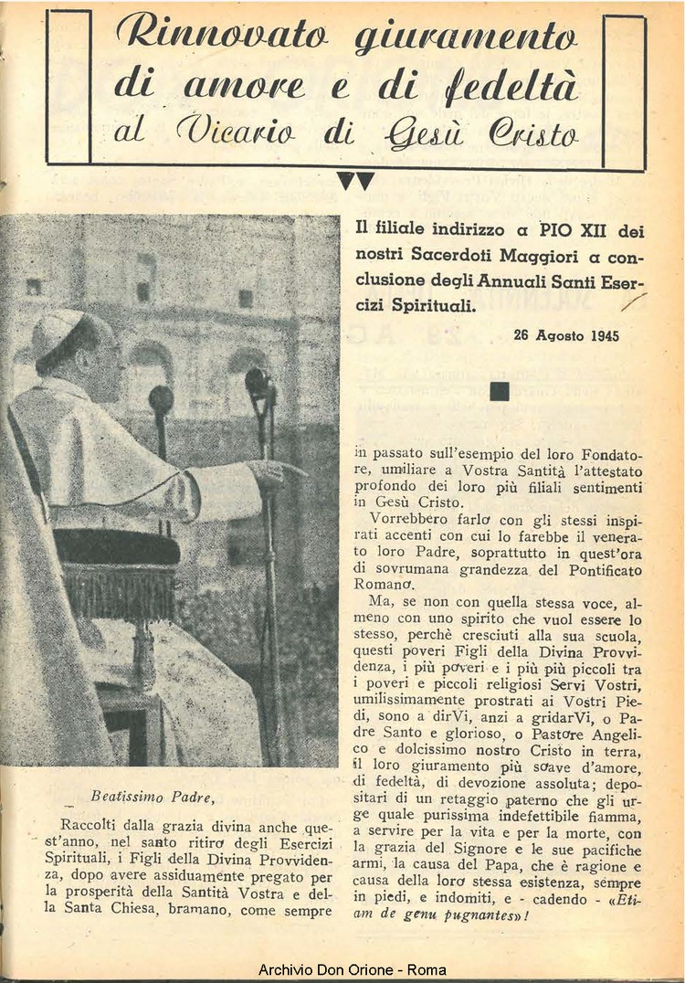 La piccola Opera della Divina Provvidenza, 39, 06, 1945, 01-10-1945, pagina 3