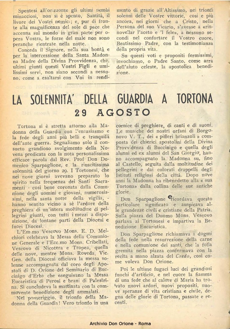 La piccola Opera della Divina Provvidenza, 39, 06, 1945, 01-10-1945, pagina 4