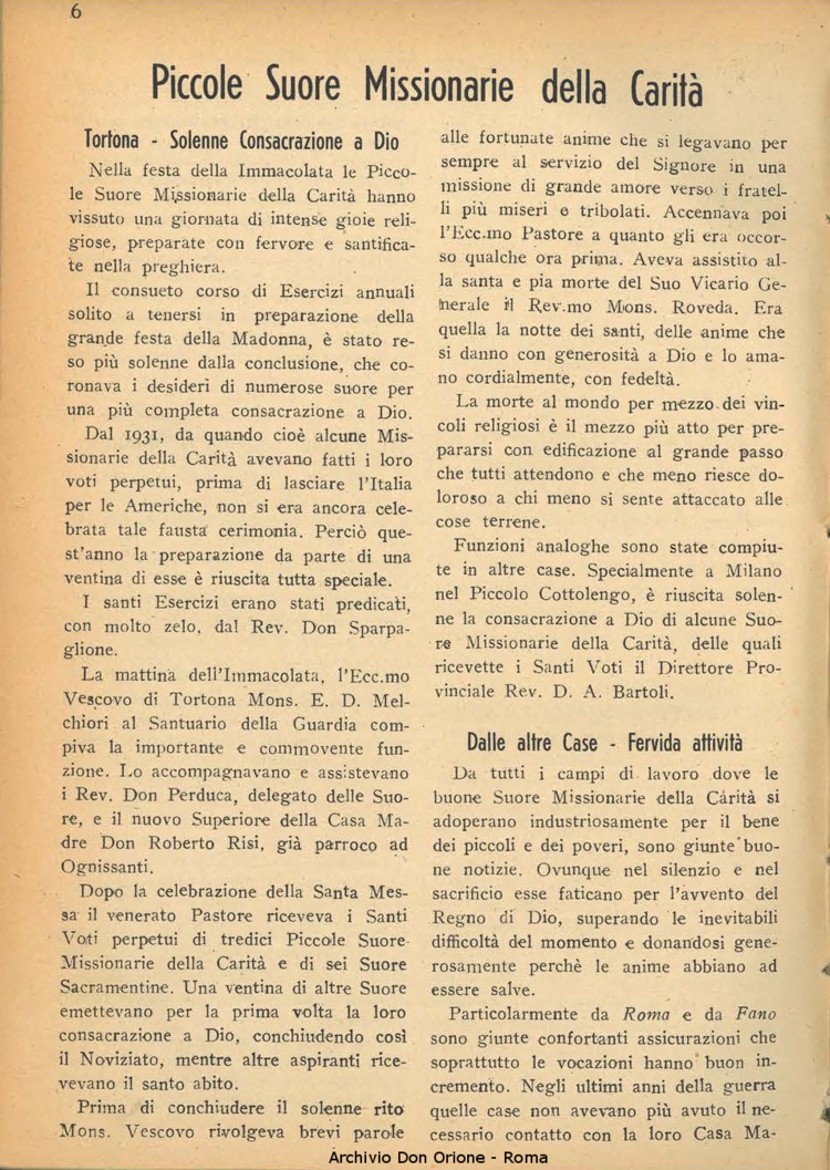 La piccola Opera della Divina Provvidenza, 39, 07, 1945, 01-12-1945, pagina 8