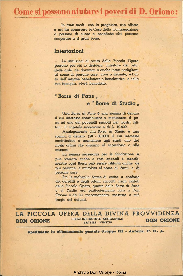 La piccola Opera della Divina Provvidenza, 39, 07, 1945, 01-12-1945, pagina 20