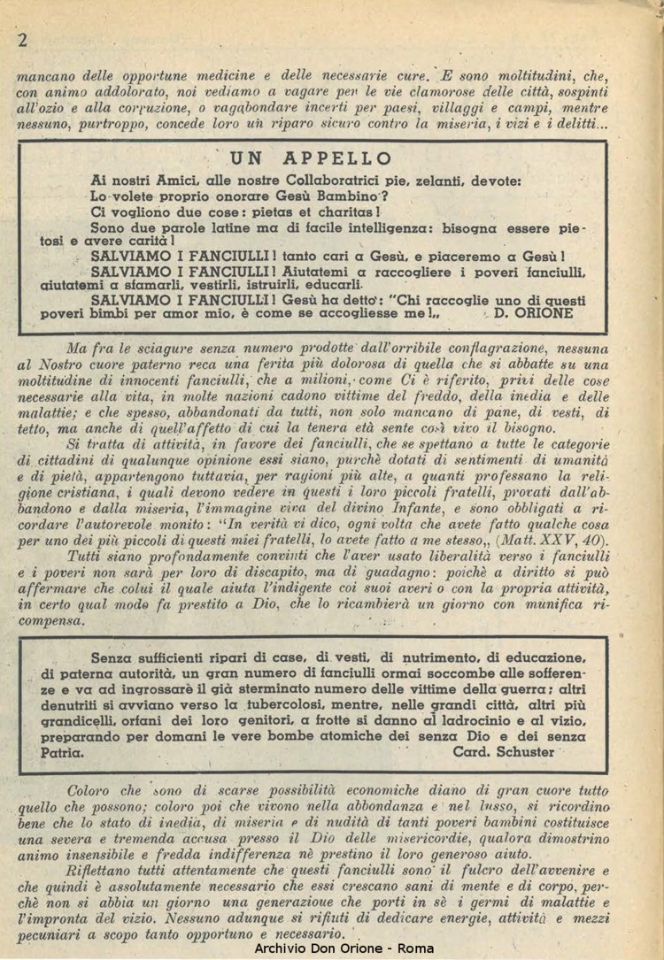 La piccola Opera della Divina Provvidenza, 40, 01_02, 01-02-1946, pagina 4