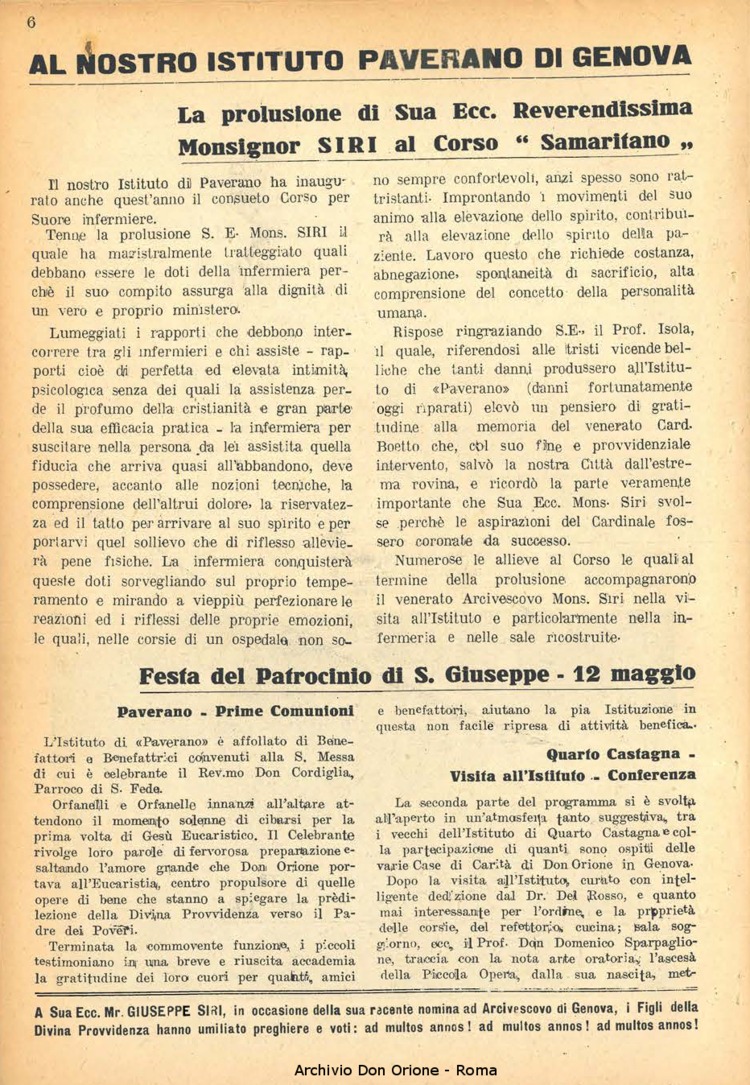 La piccola Opera della Divina Provvidenza, 40, 06_08, 01-08-1946, pagina 6