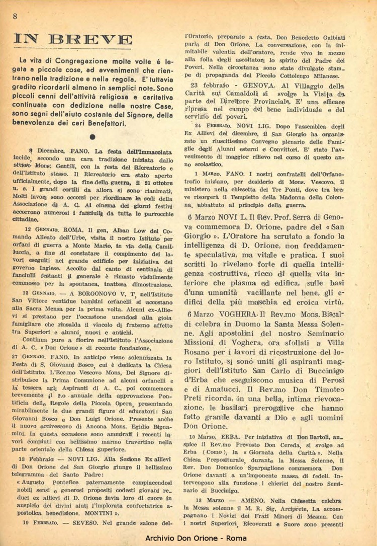 La piccola Opera della Divina Provvidenza, 40, 06_08, 01-08-1946, pagina 8