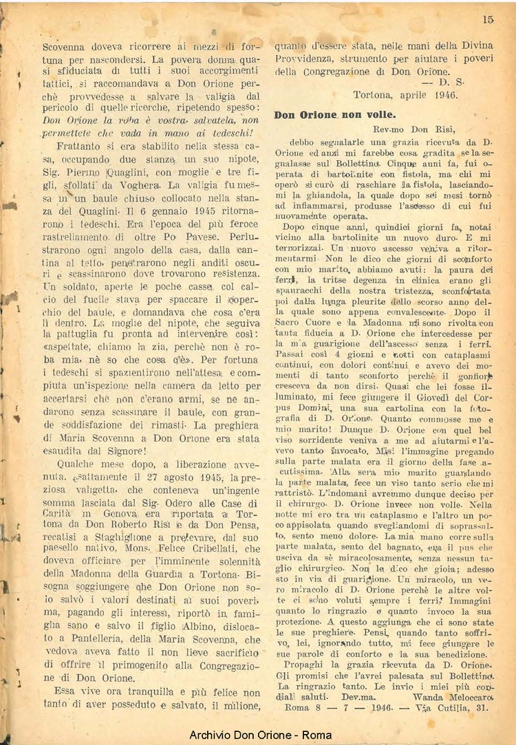 La piccola Opera della Divina Provvidenza, 40, 06_08, 01-08-1946, pagina 15