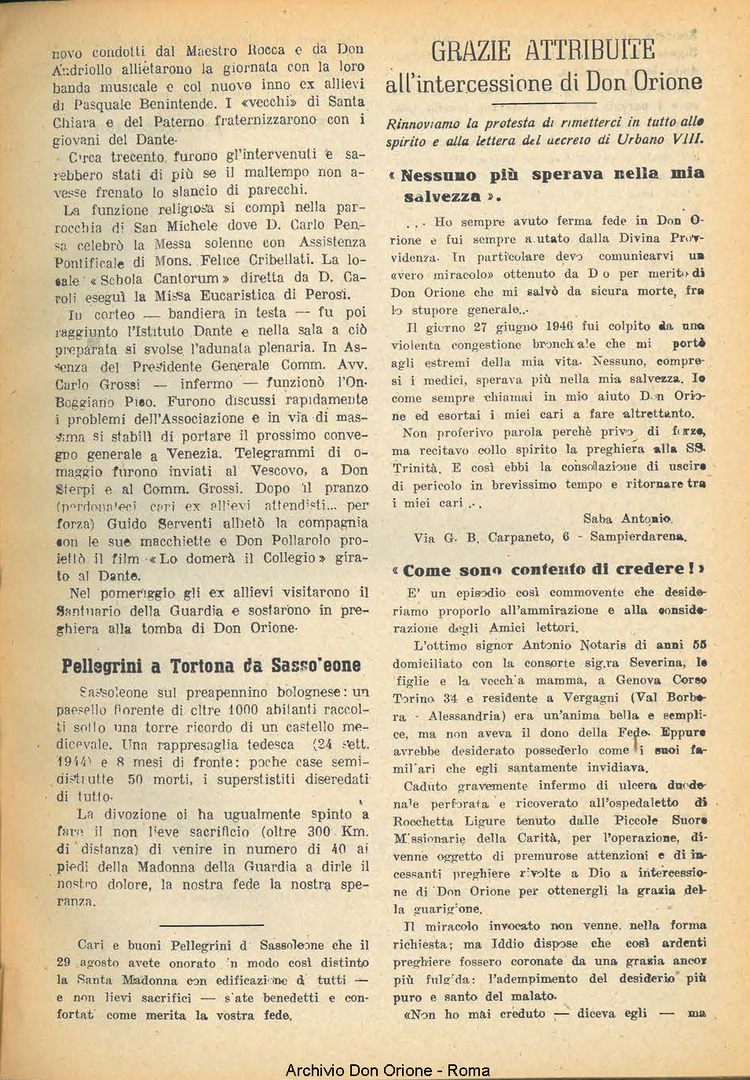 La piccola Opera della Divina Provvidenza, 41, 01, 01-01-1947, pagina 11