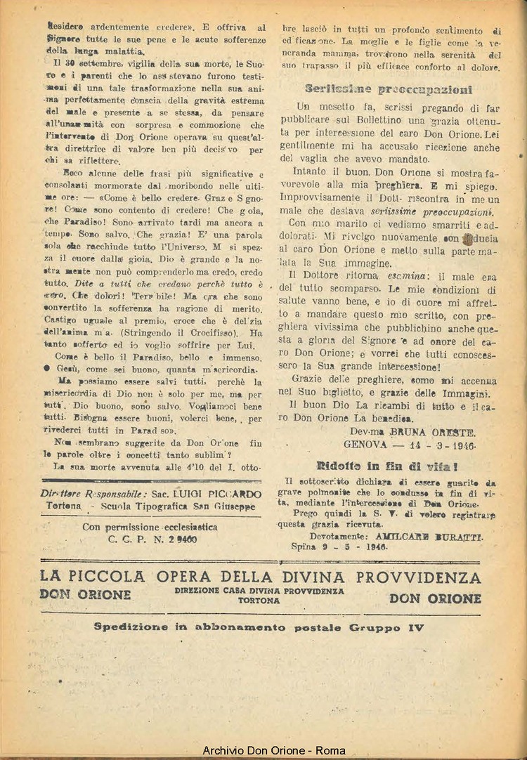 La piccola Opera della Divina Provvidenza, 41, 01, 01-01-1947, pagina 12