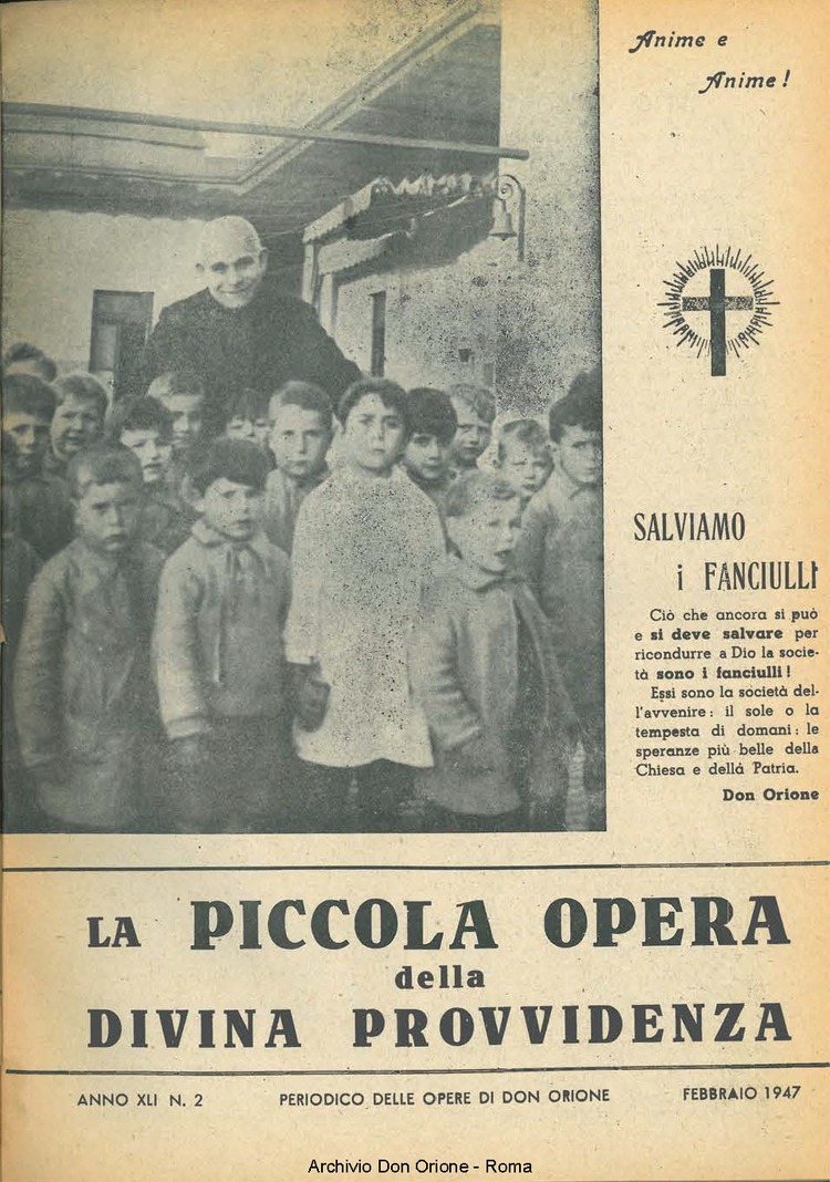 La piccola Opera della Divina Provvidenza, 41, 02, 01-02-1947, pagina 1